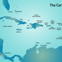 Caribbean Map Caribbean Map